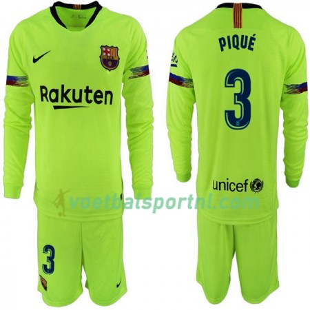 FC Barcelona Pique 3 Kind Uit Tenue 2018-19 L/S FC Barcelona Pique 3 Kind Uit Tenue 2018-19 L/S